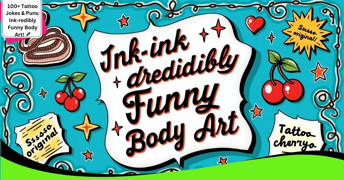 100+ Tattoo Jokes & Puns: Ink-redibly Funny Body Art!