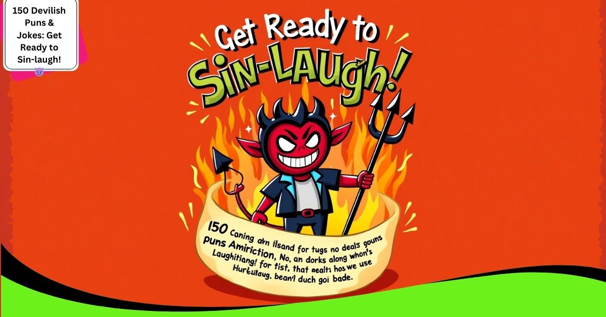 150 Devilish Puns & Jokes: Get Ready to Sin-laugh! 😈