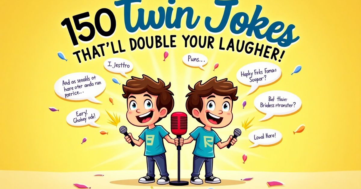 150 Twin Jokes That’ll Double Your Laughter! 😂