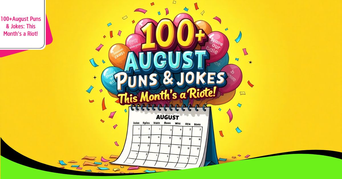 100+August Puns & Jokes: This Month’s a Riot!