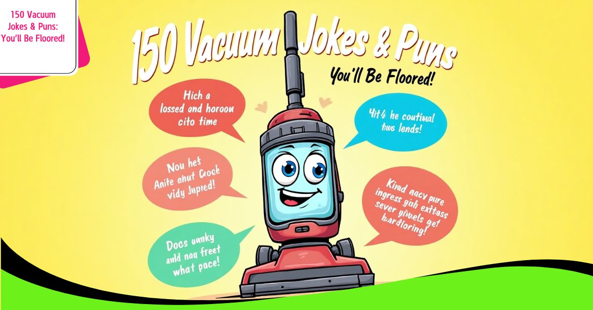 150 Vacuum Jokes & Puns: You’ll Be Floored!