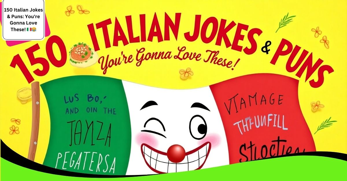 150 Italian Jokes & Puns: You're Gonna Love These! 🇮🇹😂